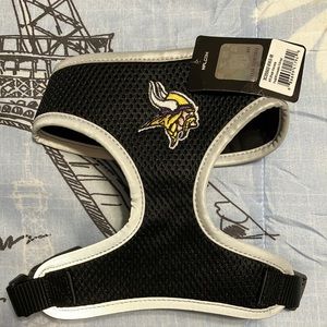 Minnesota Vikings NFL Littlearth Dog Reflective Harness Vest Size Medium